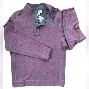 Tommy Bahama Fliprider Reversible Quarter Snap Pullover
